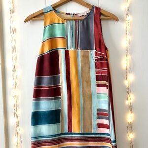 LOFT Silk Shift Dress Small